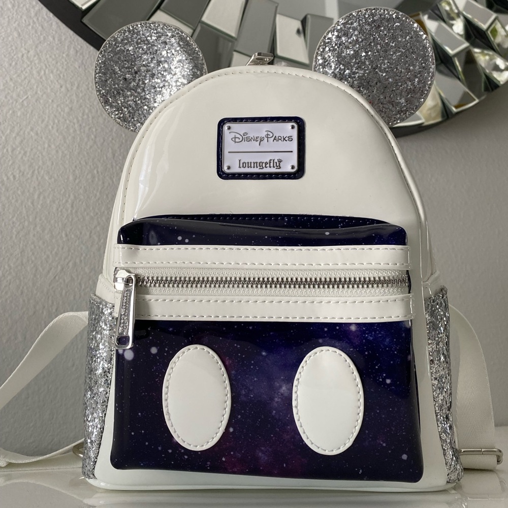 Disney Mickey Mouse Main Attraction Space Mountain Loungefly Backpack NWT